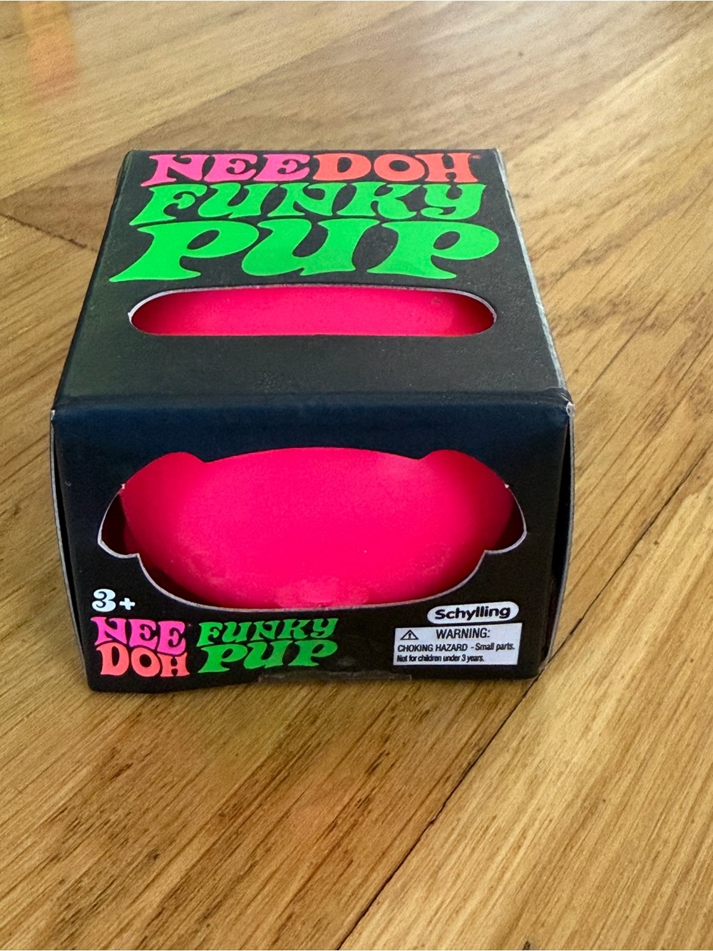 NeeDoh Funky Pup Squeezable Toy - Hot Pink